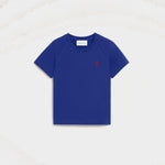 T-shirt bleu en coton Ami de Coeur