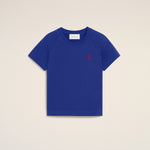 T-shirt bleu en coton Ami de Coeur