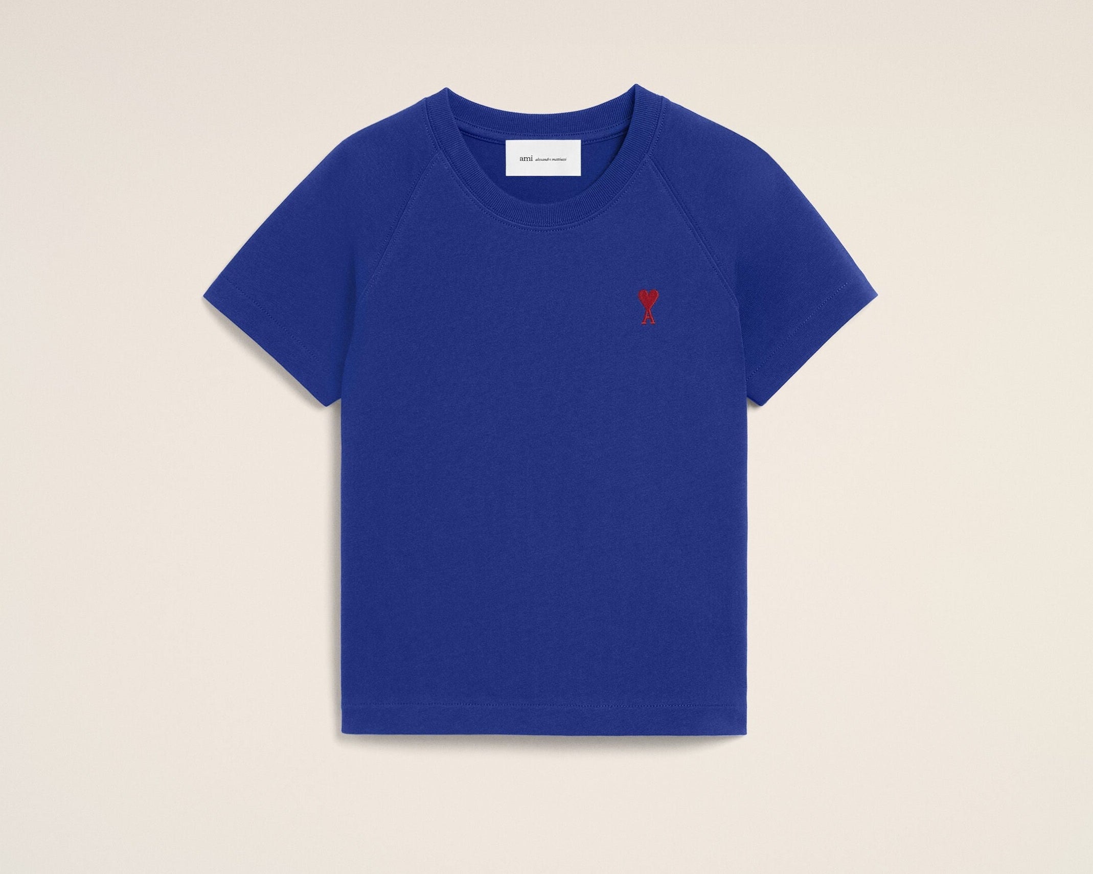T-shirt bleu en coton Ami de Coeur
