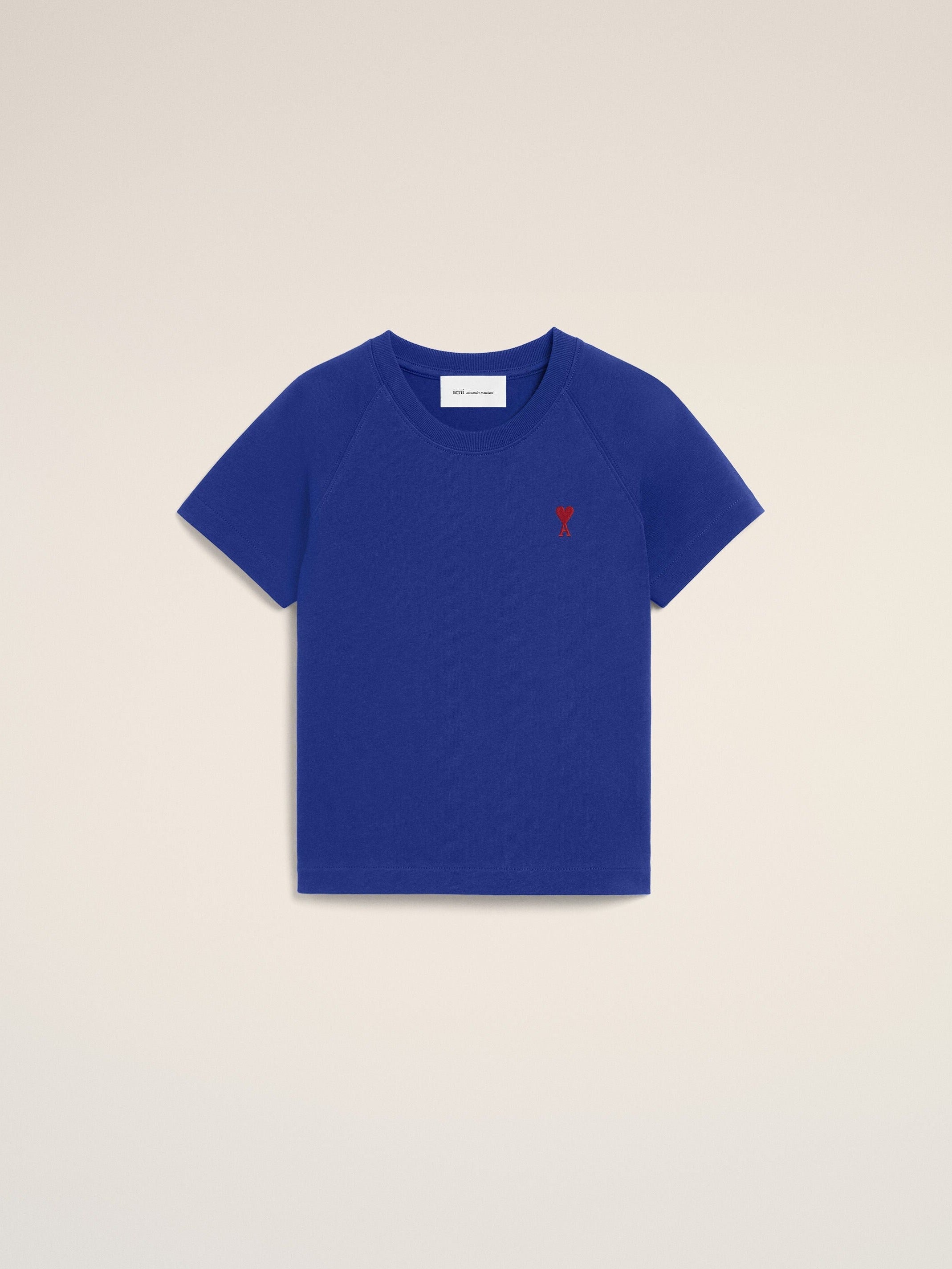 T-shirt bleu en coton Ami de Coeur