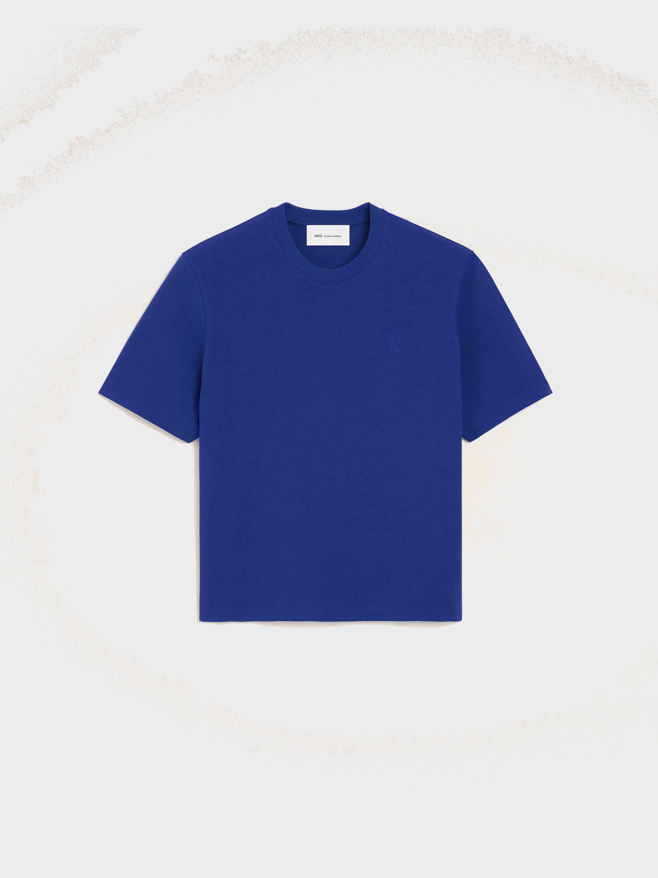T-shirt bleu en coton Ami de Coeur embossé