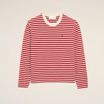 T-shirt marinière rouge et blanc en coton Ami de Coeur