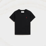 T-shirt noir en coton Ami de Coeur