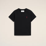 T-shirt noir en coton Ami de Coeur
