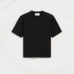T-shirt noir en coton Ami de Coeur embossé