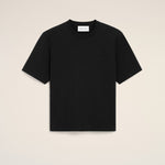 T-shirt noir en coton Ami de Coeur embossé