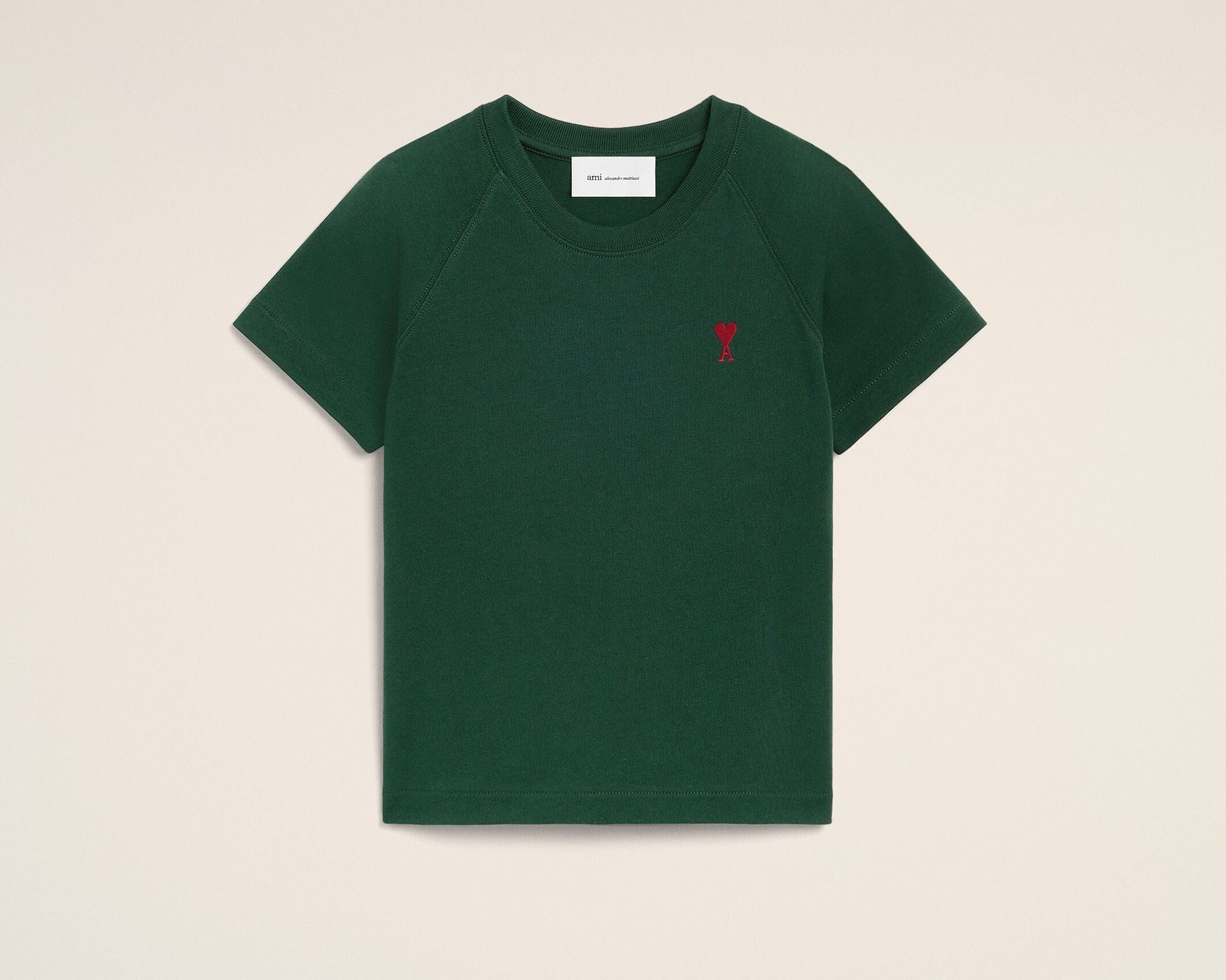 T-shirt vert en coton Ami de Coeur