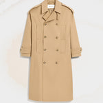 Trench coat beige en coton