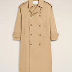 Trench coat beige en coton