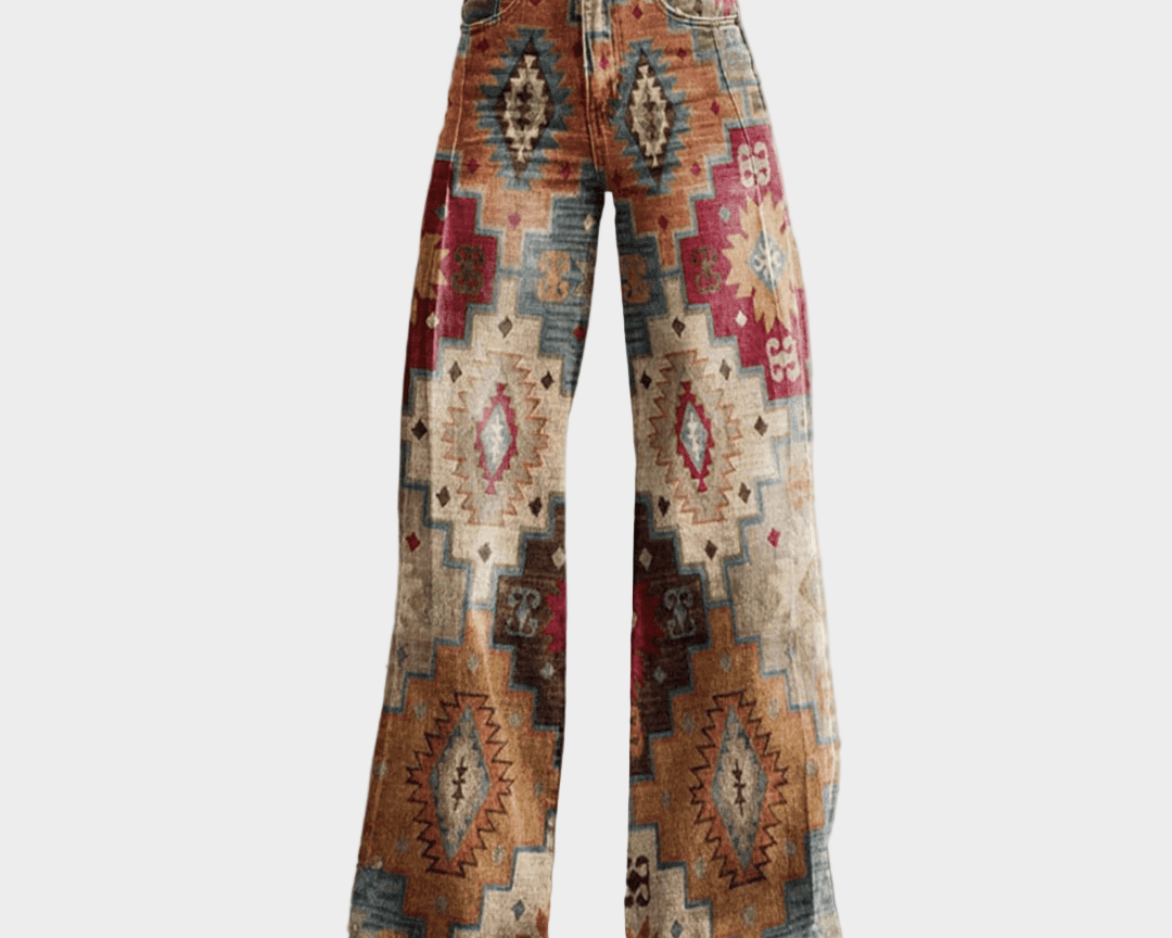 Vintage boho kalhoty