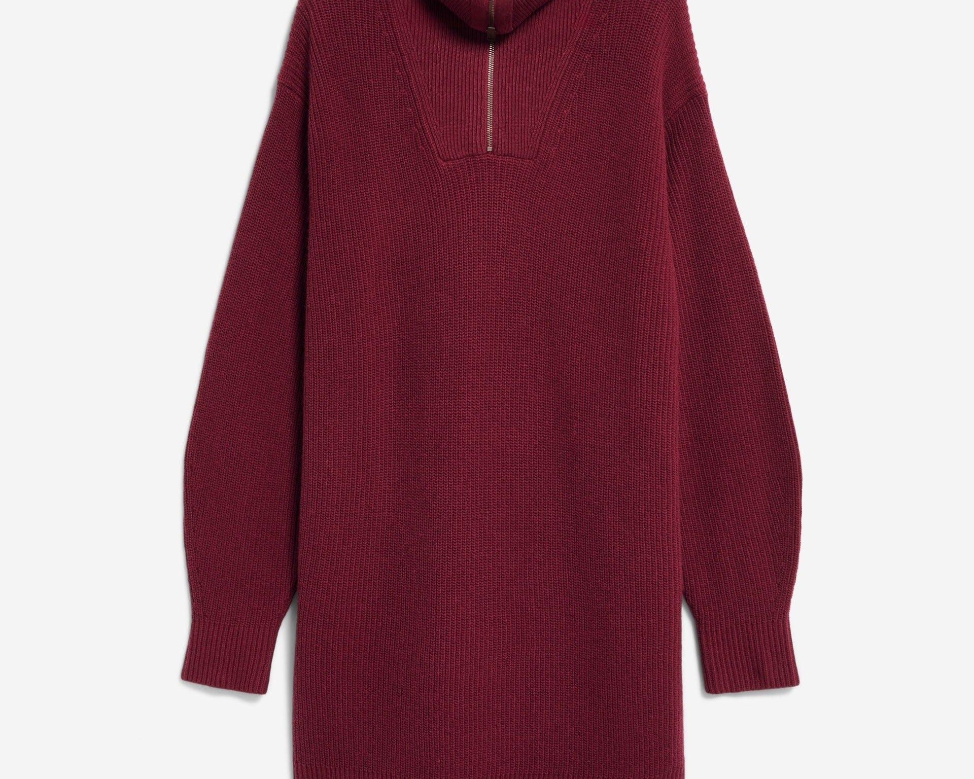 TROYER RIPP-STRICKKLEID | velvet red