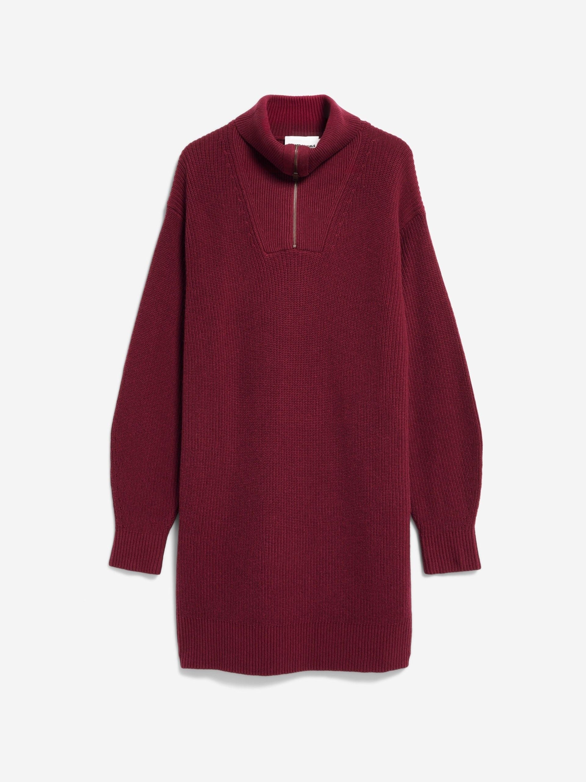 TROYER RIPP-STRICKKLEID | velvet red