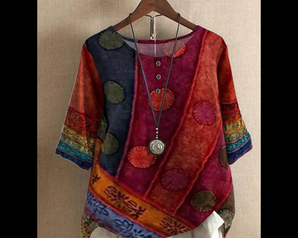 Valerie - Barevný boho-top