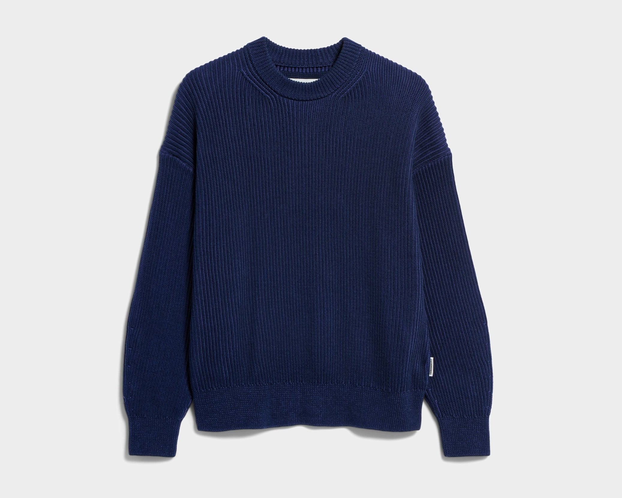 VANISÉ RIPPSTRICKPULLOVER | tinted navy-light tinted navy