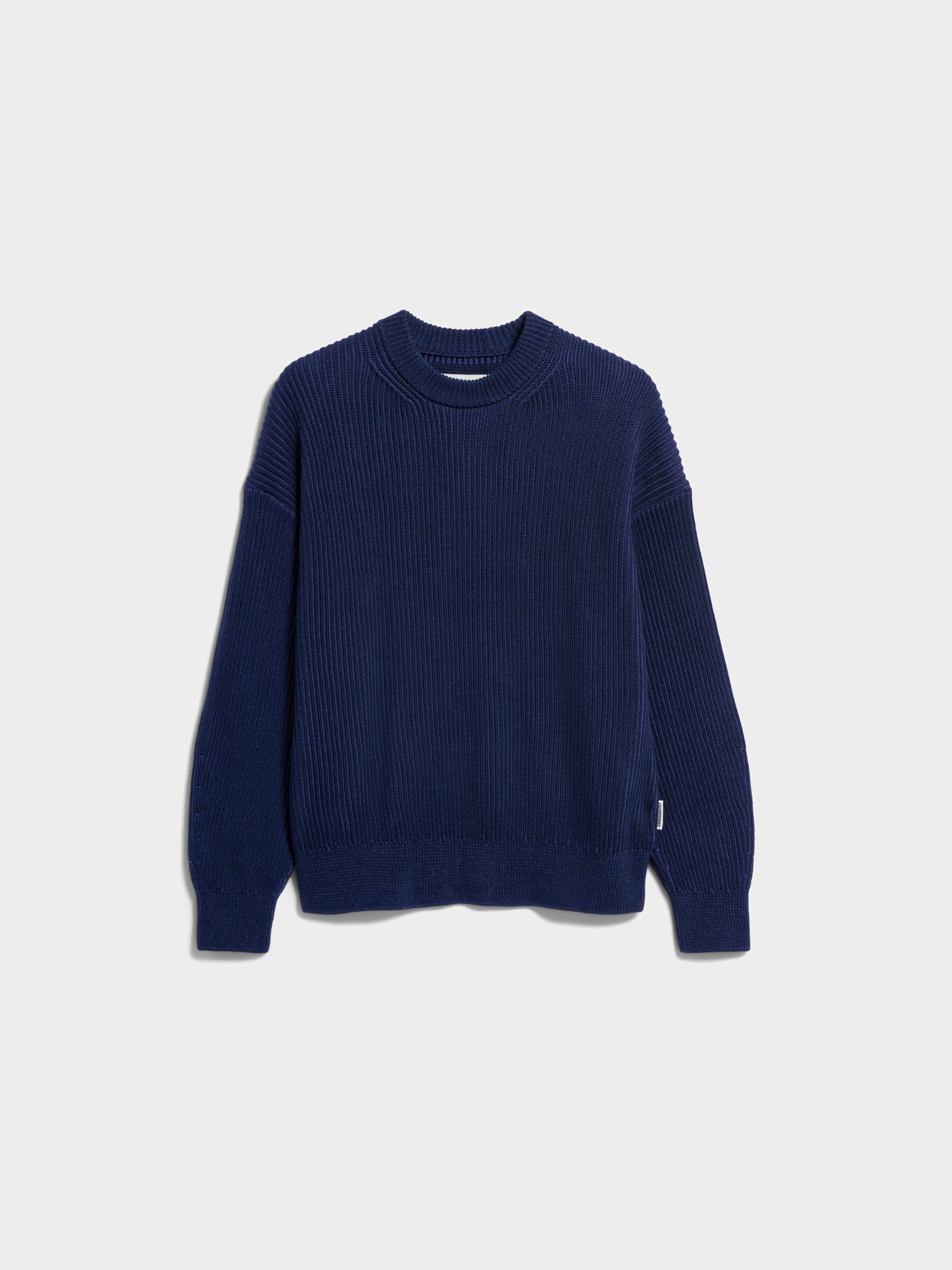VANISÉ RIPPSTRICKPULLOVER | tinted navy-light tinted navy