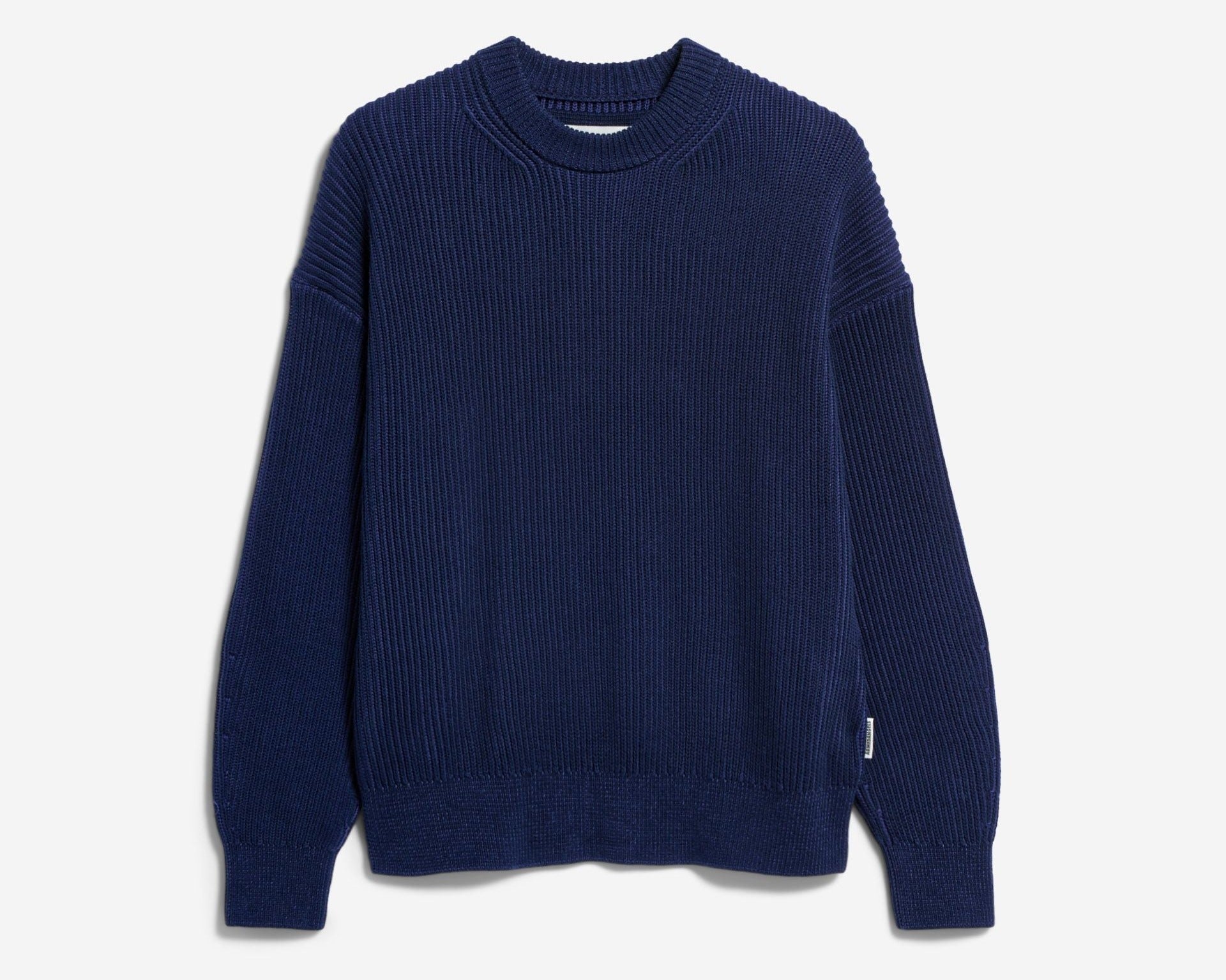 VANISÉ RIPPSTRICKPULLOVER | tinted navy-light tinted navy