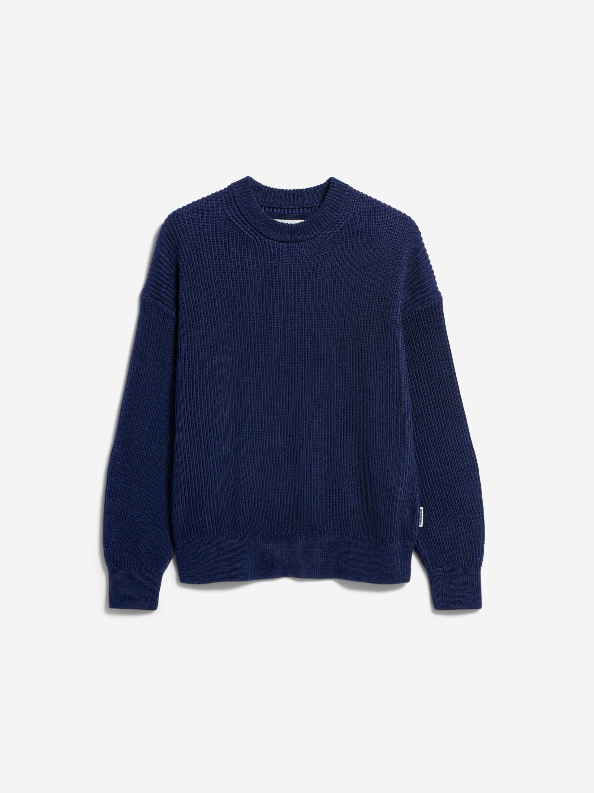 VANISÉ RIPPSTRICKPULLOVER | tinted navy-light tinted navy