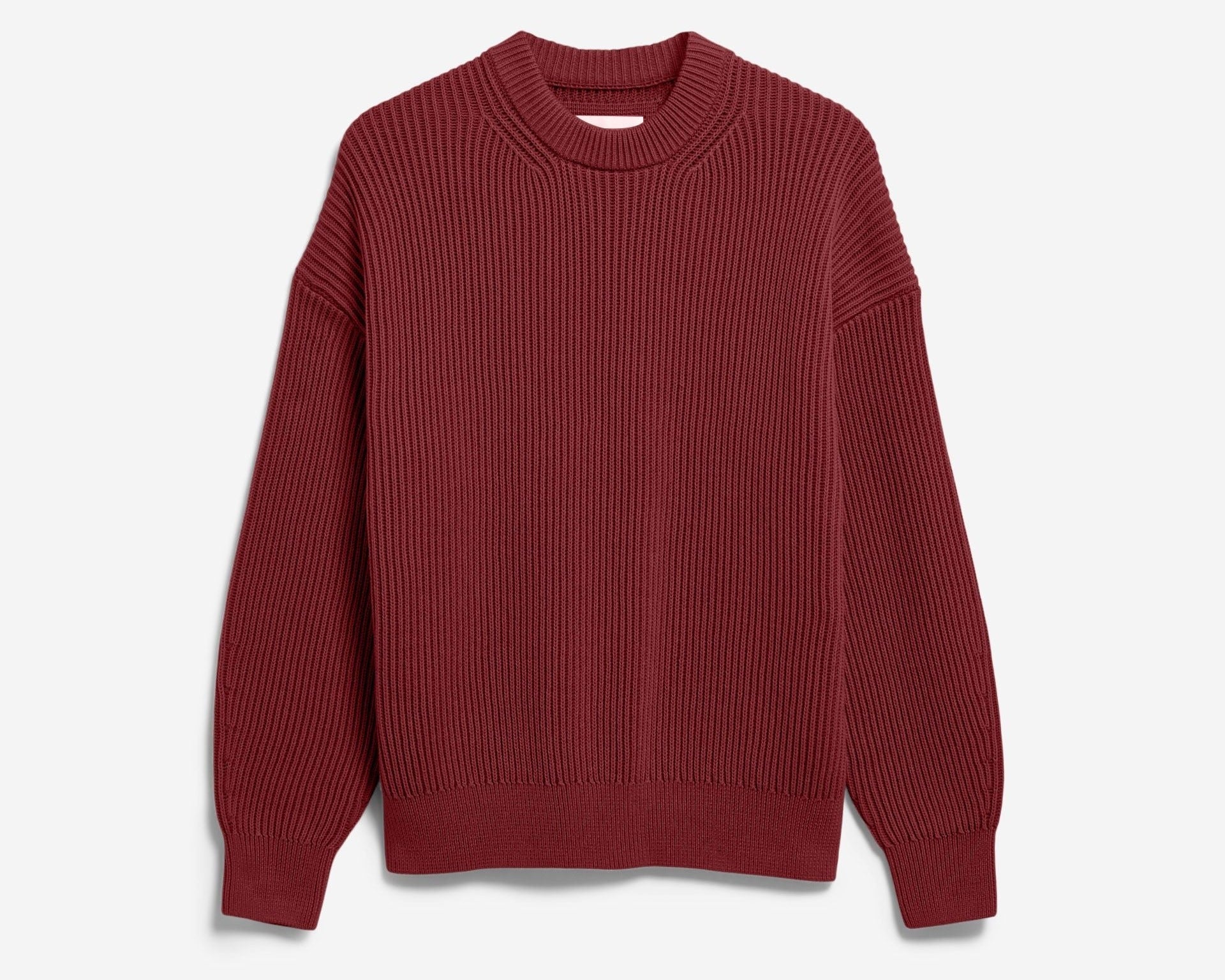 VANISÉ RIPPSTRICKPULLOVER | velvet red-light velvet red
