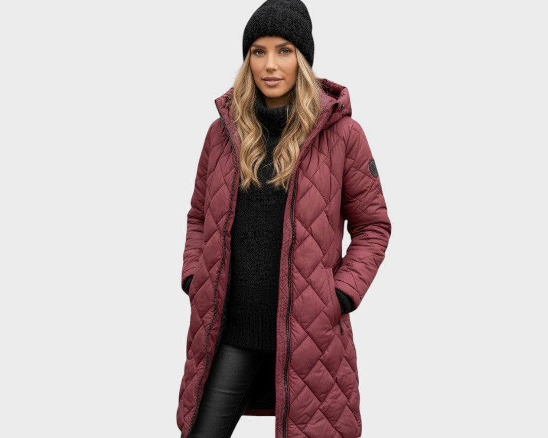 Clara | Elegant Quilted Hooded Coat