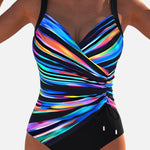 Zaya | Luxe wikkelbadpak met kleurrijke print