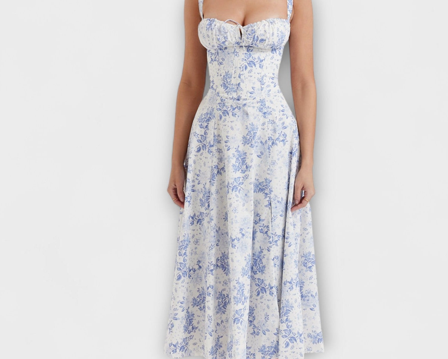 Zipporas - Přizpůsobený dress s moderním jarním květinovým potiskem